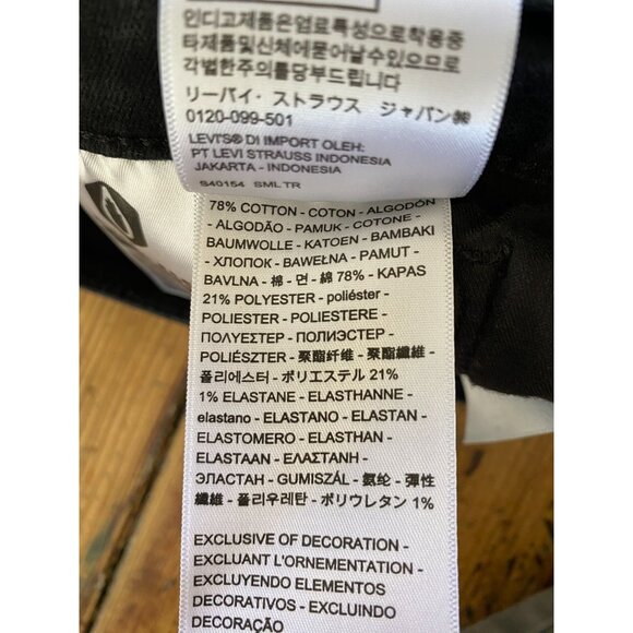 Levis 315 Shaping Bootcut Womens Jeans 29 Black Denim Stretch Comfortable - Picture 6 of 10